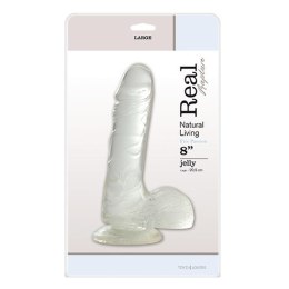 Dildo żelowy Real Rapture przezroczysty 8 cali Real Rapture