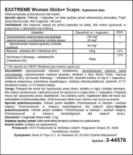 Kapsułki eXXtreme Libido dla kobiet Hot Hot