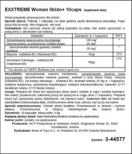 Kapsułki eXXtreme Libido dla kobiet Hot Hot