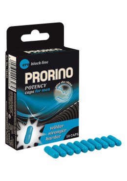 Kapsułki na potencję Prorino Men Hot 10 sztuk czarne Hot