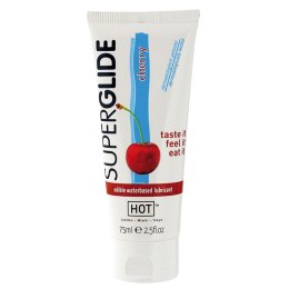 Lubrykant wiśniowy jadalny na bazie wody Hot Superglide 75ml Hot