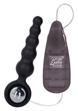 Silikonowy plug analny wibrujący Booty Call Booty Shaker czarny 10 cm CalExotics
