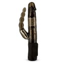 Żelowy wibrator z obracającymi się perełkami Toyz4lovers czarny Toyz4lovers