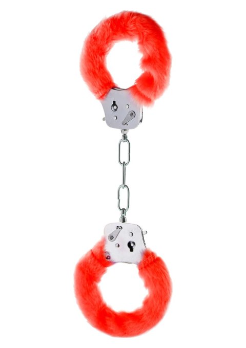 Kajdanki piórkowane ToyJoy Furry Fun czerwone TOYJOY