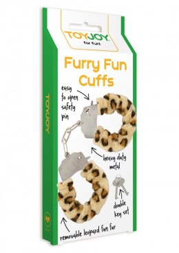 Kajdanki piórkowe regulowane ToyJoy Leopard TOYJOY