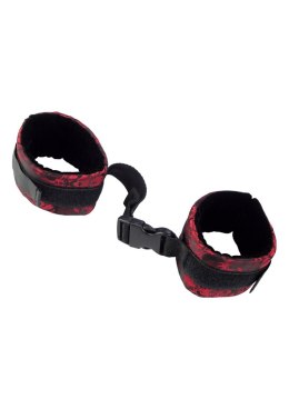 Kajdanki regulowane aksamitne Scandal Control Cuffs Calexotics czarny CalExotics