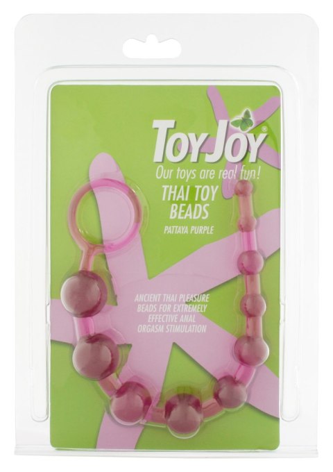 Koralikowy korek analny ToyJoy fioletowy TOYJOY