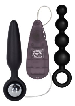 Korek analny wibrujący silikonowy Calexotics czarny 9,5 cm CalExotics