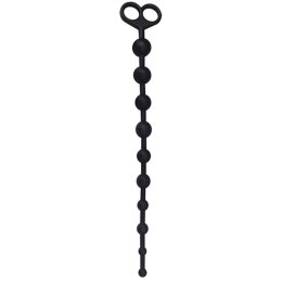 Korek analny z kulkami silikonowy Toyz4lovers czarny 33 cm Toyz4lovers