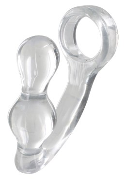Korek analny z pierścieniem ToyJoy transparentny 11,5 cm TOYJOY