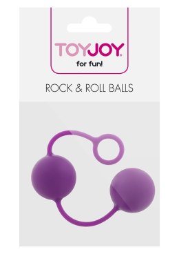 Kulki gejszy silikonowe Rock Roll Balls fioletowe ToyJoy TOYJOY