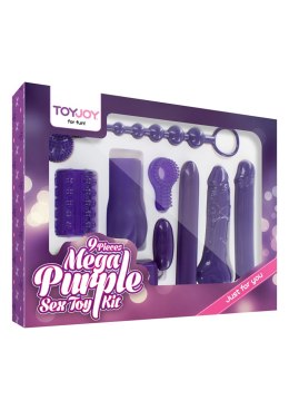 Mega Zestaw Wibratorów i Nakładek ToyJoy Fioletowy TOYJOY