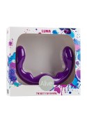 Podwójne dildo prążkowane Alive Luna silikonowe 25,5 cm Alive