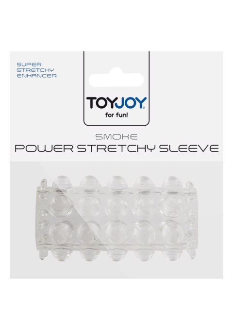 Przelotowa nakładka z wypustkami ToyJoy transparentna TOYJOY