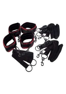 Regulowane wiązania do łóżka Calexotics Scandal czarne 152 cm CalExotics