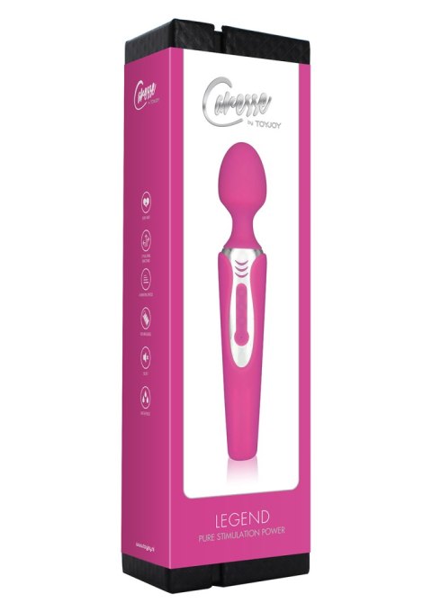 Stymulator łechtaczki Legend ToyJoy silikonowy różowy 21 cm akumulator TOYJOY