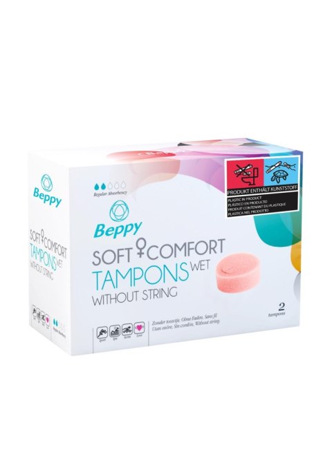 Tampony Beppy Soft Comfort Mokre Naturalne 2 sztuki Beppy