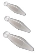 Zestaw korków analnych Finger Rimmer ToyJoy transparentny 3 szt TOYJOY
