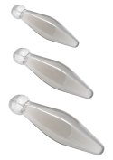 Zestaw korków analnych Finger Rimmer ToyJoy transparentny 3 szt TOYJOY