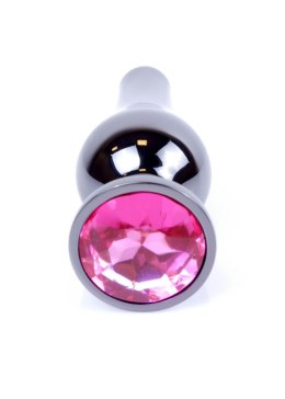 Biżuteria analna stal nierdzewna z różowym diamencikiem HeavyFun 9,5 cm B - Series HeavyFun