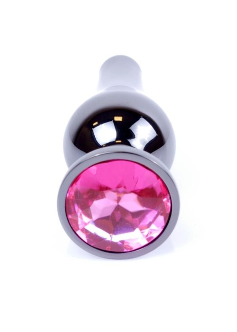Biżuteria analna stal nierdzewna z różowym diamencikiem HeavyFun 9,5 cm B - Series HeavyFun