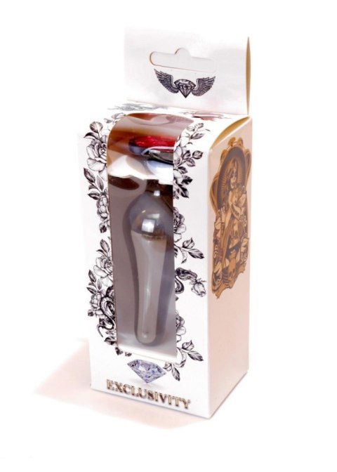 Biżuteria analna stal nierdzewna z różowym diamencikiem HeavyFun 9,5 cm B - Series HeavyFun
