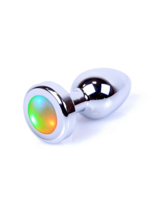 Biżuteria analna stalowa LED Disco HeavyFun 7 cm B - Series HeavyFun