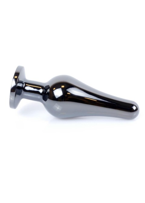 Biżuteria analna stalowa z diamentem HeavyFun srebrna niebieska 9.5 cm B - Series HeavyFun