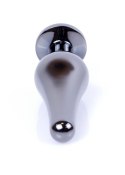 Biżuteria analna stalowa z diamentem HeavyFun srebrna niebieska 9.5 cm B - Series HeavyFun