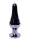 Biżuteria analna stalowa z diamentem HeavyFun srebrna niebieska 9.5 cm B - Series HeavyFun