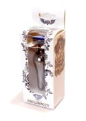 Biżuteria analna stalowa z diamentem HeavyFun srebrna niebieska 9.5 cm B - Series HeavyFun