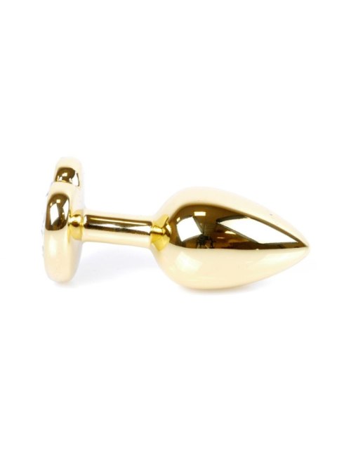 Korek analny ze stali nierdzewnej z diamentem 7 cm B - Series HeavyFun