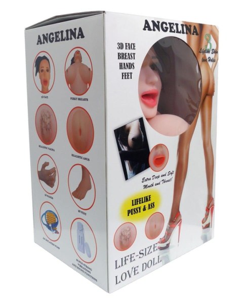 Lalka dmuchana Angelina 3D wibrująca LaLa B - Series LaLa
