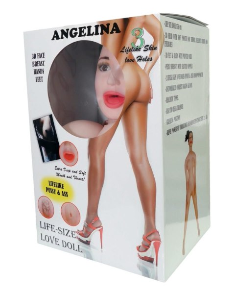 Lalka dmuchana Angelina 3D wibrująca LaLa B - Series LaLa
