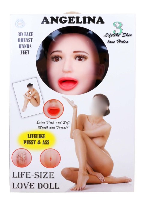Lalka dmuchana Angelina 3D wibrująca LaLa B - Series LaLa