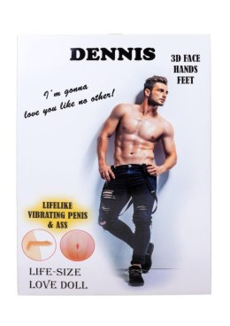 Nadmuchiwana lalka męska Dennis 3D wibrująca B - Series LaLa