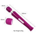 Stymulator łechtaczki Magic Wand fioletowy USB 10 programów B - Series Magic