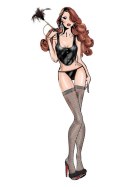 BOMBSHELL BOUDOIR HOOK UP FRONT CORSET SET BLACK, M Bombshell Boudoir