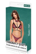 TEACHERS PET 3 PC BADDIE SCHOOLGIRL SET, M/L Teacher''s Pet