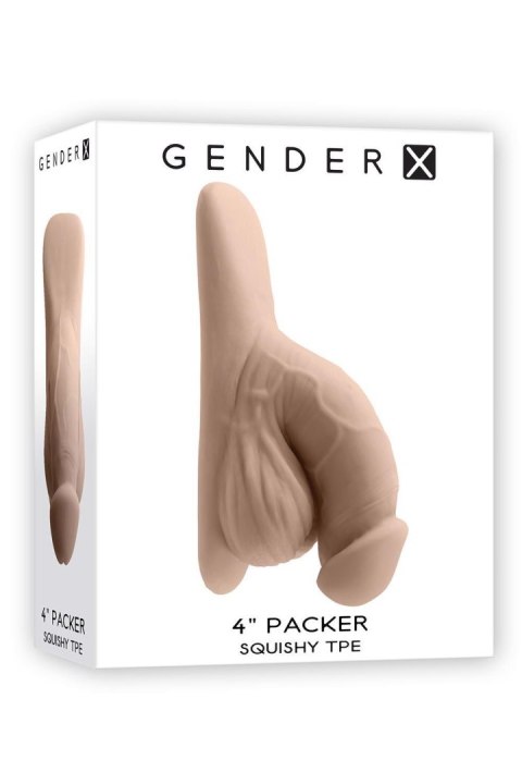 GENDER X 4INCH PACKER, LIGHT FLESH Gender X