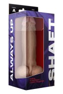 SHAFT MODEL A 9.5 INCH LIQUIDE SILICONE DONG WITH BALLS PINE Shaft