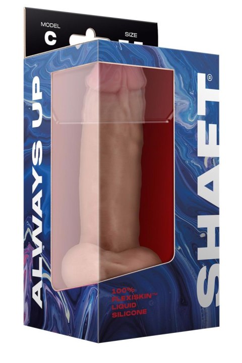SHAFT MODEL C 7.5 INCH LIQUIDE SILICONE DONG WITH BALLS PINE Shaft