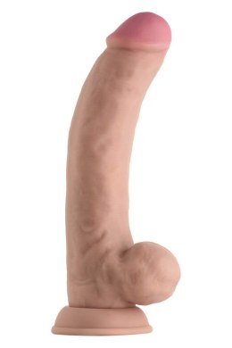 SHAFT MODEL C 9.5 INCH LIQUIDE SILICONE DONG WITH BALLS PINE Shaft