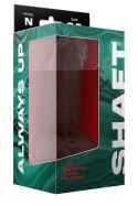 SHAFT MODEL N 7.5 INCH LIQUIDE SILICONE DONG WITH BALLS MAHOGANY Shaft