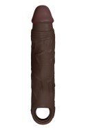 SHAFT SHEATH MODEL F SIZE 1 7.8 INCH LIQUID SILICONE SLEEVE MAHOGANY Shaft