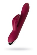 Vibrator with clitoral stimulator L'EROINA by TOYFA Sangra, silicone, burgundy, 20.5 cm L'EROINA