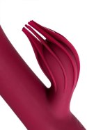 Vibrator with clitoral stimulator L'EROINA by TOYFA Sangra, silicone, burgundy, 20.5 cm L'EROINA
