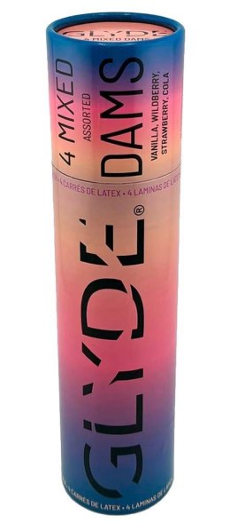 Chusteczki lateksowe GLYDE Mix 4 smaki GLYDE