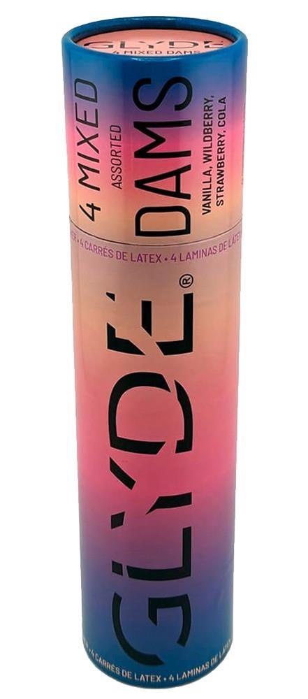 Chusteczki lateksowe GLYDE Mix 4 smaki GLYDE