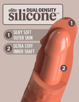 KCE 8 DD Vibrating Cock Tan King Cock Elite
